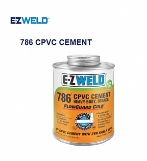 E-Z WELD 786 CPVC CEMENT Heavy Body, Orange